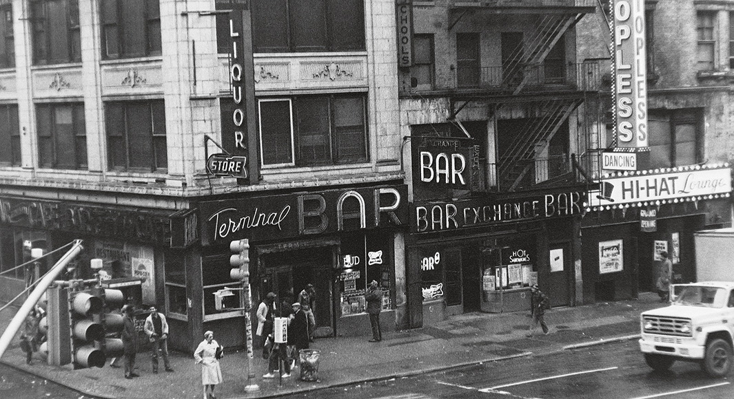 The bar shot from the Port Authority, 1981.